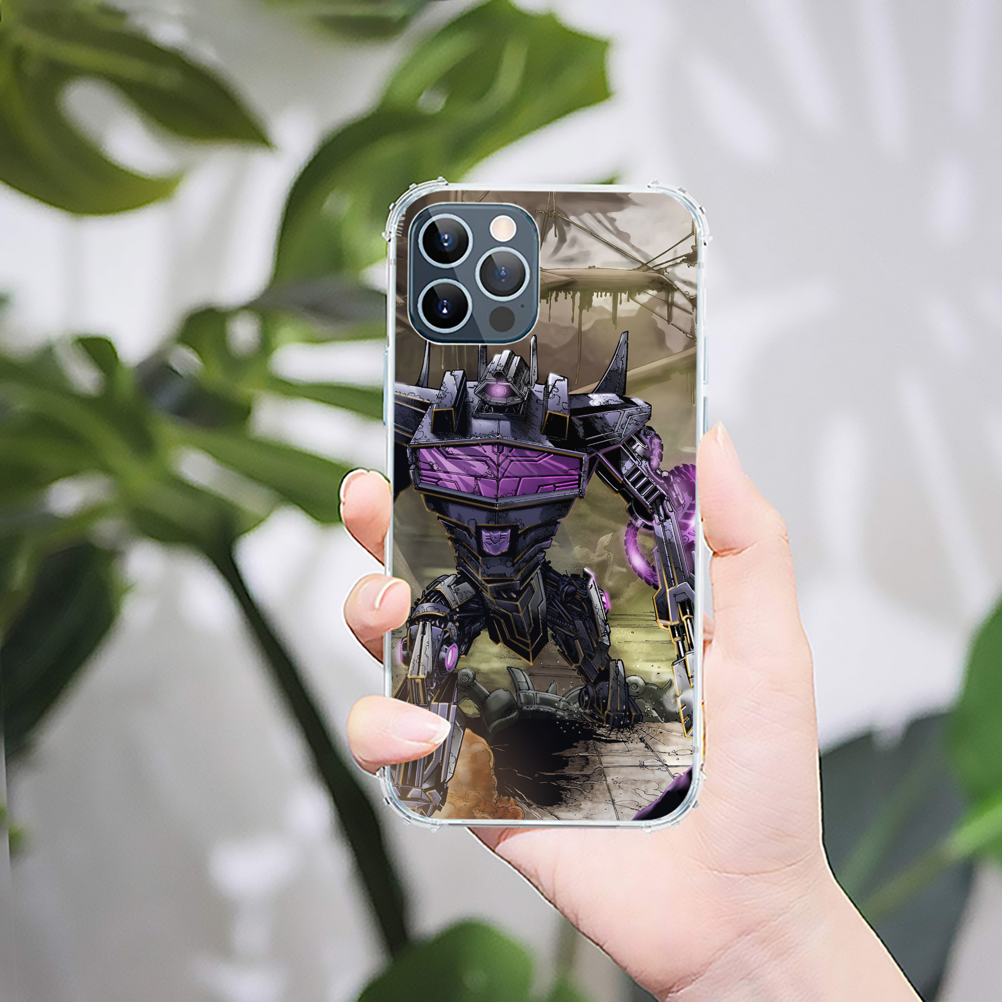 （画像用） Transformers トランスフォーマー 【iPhone 12シリーズ対応】透明スマホケース（クリアソフトケース）